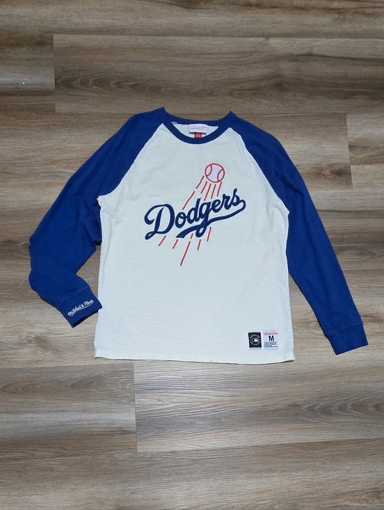 Mitchell & Ness Tops - Mitchell & Ness Dodgers Embroidered Vintage Style Jersey Size M